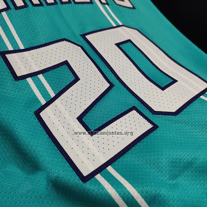 Camiseta Charlotte Hornets Gordon Hayward NO 20 Icon Autentico 2020-21 Verde
